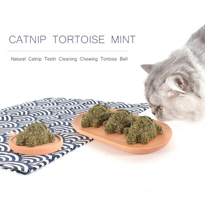 

3PCS Catnip Ball Toy Catnip Tortoise Mint Tortoise Natural Catnip Teeth Cleaning Playing Chew Claw Toy Pet Supplies