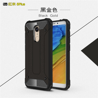 

Fivice Xiaomi Redmi 5 plus case Luxury Silicone Diamond Armor PC Hard Shell Phone Case