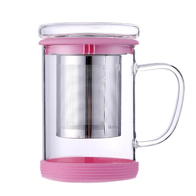 

Jingdong Supermarket] Youjia stainless steel filter glass Han think cup 400ML brown U-2017-Z
