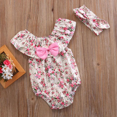 

AUStock Toddler Baby Girl Bodysuit Romper Jumpsuit Outfit Summer Sunsuit Clothes
