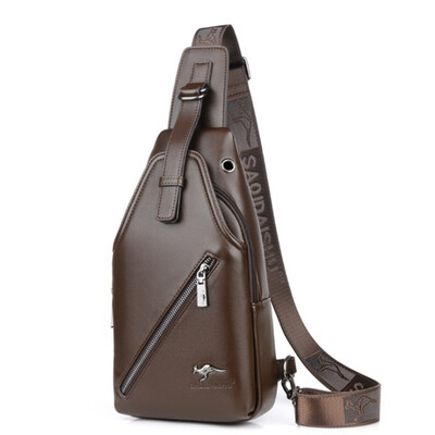 

Chest bag mens single shoulder slant sports satchel youth leather bag mens bag
