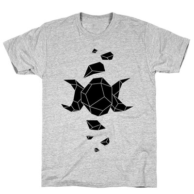 

Crystal Triple Goddess Athletic Gray Mens Cotton Tee