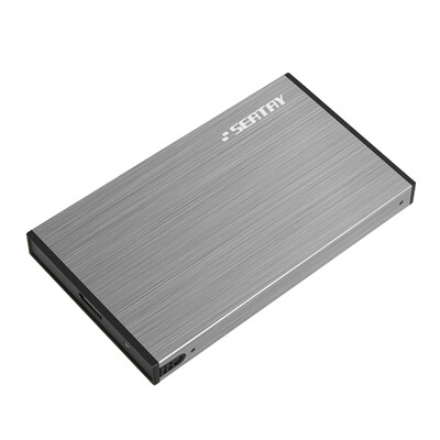 

SEATAY HDAS6280-S 25 inch USB30 mobile hard disk box SATA interface support SSD&mechanical hard disk aviation grade aluminum alloy shell silver