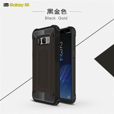 

Fivice Samsung Galaxy S8 case Luxury Silicone Diamond Armor PC Hard Shell Phone Case