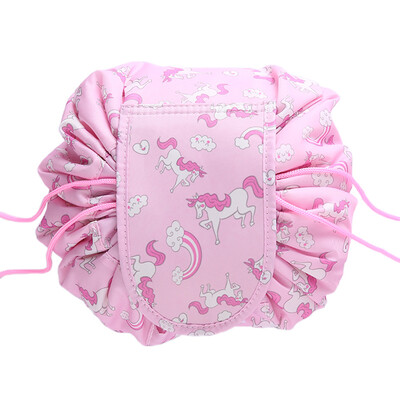 

Fashion Cosmetic Bag Large Capacity Lazy Makeup Toiletry Bag Storage Portable Drawstring Quick Pack Waterproof Travel Bag