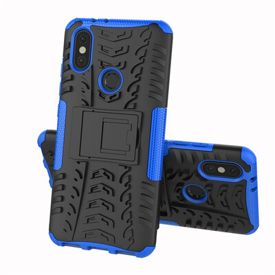 

Fivice Xiaomi MI 6XA2 Case TPU anti-fall tire pattern back clip bracket phone case