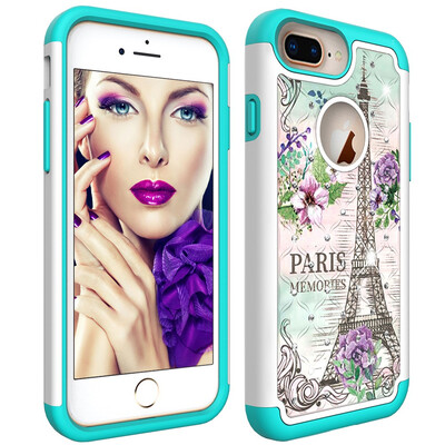 

Apple Diamond Hard PC Iphone 7 Plus Iphone 8 Plus Cases Non Slip TPU Drop Protection Compatible with Iphone 78Plus