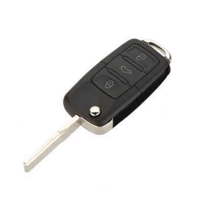 

3 Button Replacement Car Remote Key Case Fob Shell Flip Blade for VW Jetta Beetle