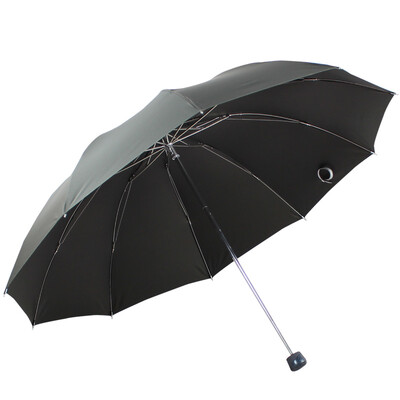 

Paradise umbrella to increase the reinforcement of black rubber triple steel bar steel business sunny umbrella sun umbrella green 33188E