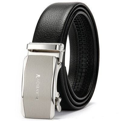 

Playboy Playboy Belt Men's Leather Belt Automatic Button Business Casual Wear Trousers Belt PDF3292-6B Black