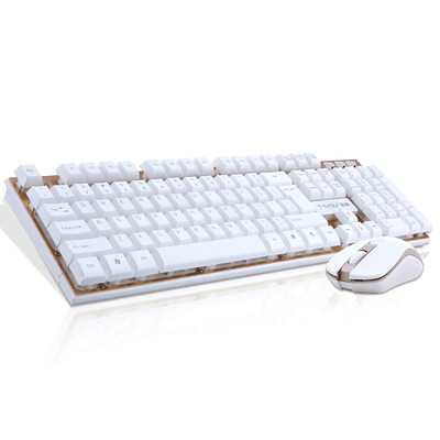 

Wireless Keyboard&Mouse Combo Mechanical Feeling Gaming Keyboard&Mouse Kit for Working Game