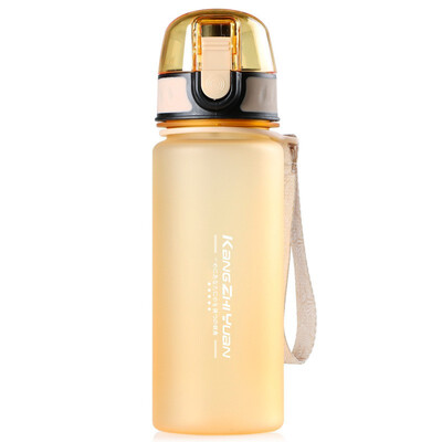

outdoor sports portable plastic cup no leakage no problem sports bottle blue 400 ml