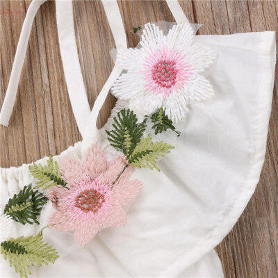 

Newborn Infant Baby Dress Girl Solid Sleeveless Strap Fold Dress Outfits Clothes