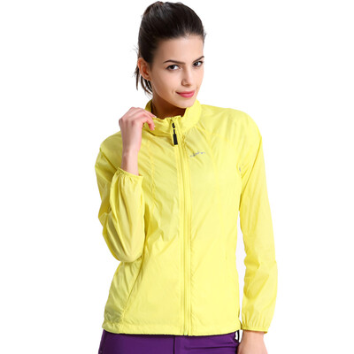 

Carring (clothin) skin windbreaker ladies outdoor sports thin breathable Slim skin clothing CD13003 rose red XL code