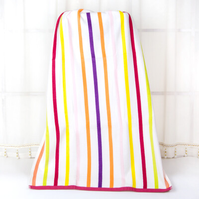 

Yaguang towel textile cotton yarn-dyed dobby velvet soft absorbent seven-color light towel red 68 138cm 330g