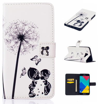 

Children and dandelion Design PU Leather Flip Cover Wallet Card Holder Case for SAMSUNG GALAXY A5 2016/A510