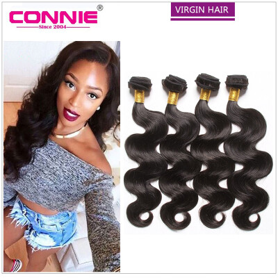 

Brazilian Body Wave 4 Bundles 5A Mink Unprocessed Brazilian Virgin Hair Body Wave Connie Brazilian Human Hair Weave Bundles