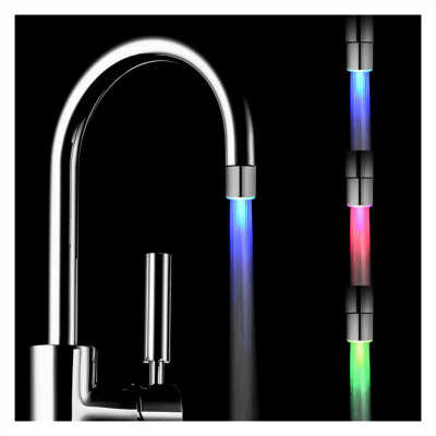 

MyMei LED Glow Water Faucet Stream Light Temperature Sensor Change Green Red Blue