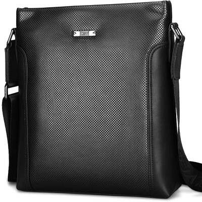 

Seven Soldiers SEPTWOLVES Men&39s Bag PVC Material Business Casual Shoulder Bag Messenger Bag Large Capacity Shoulder Messenger Bag Black 1A1153194-01
