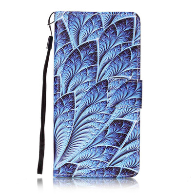 

Blue Dazzle Дизайн PU кожа флип Обложка Кошелек для карты памяти чехол для LG K8