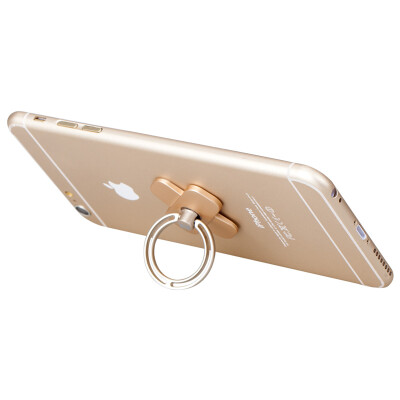 

MOMAX (MOMAX) PS1L metal finger buckle bracket portable mobile phone stent lazy bracelet bracket for Apple / Samsung / millet / Huawei and other champagne gold