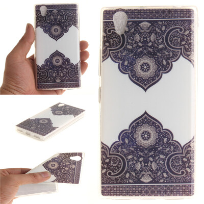 

Diagonal totem Pattern Soft Thin TPU Rubber Silicone Gel Case Cover for Lenovo P70