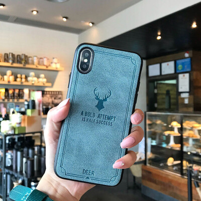 

Elk Embossed Mobile Phone Case For iPhone X Shell