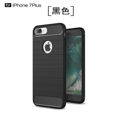 

Fivice iphone 7 plus case Luxury brushed carbon fiber TPU soft shell