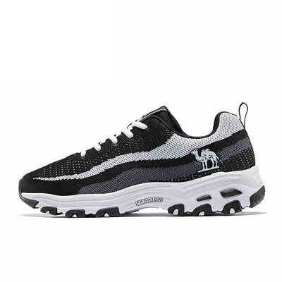 

Camel CAMEL sports shoes mens mesh platform shoes retro shoes trend sports shoes A832600195 black white gray 39