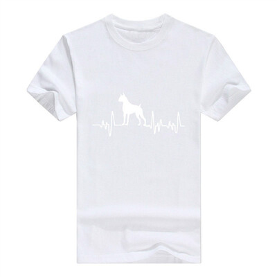 

Boxer Gifts Dog Lover Heartbeat Boxer Short Sleeve T-Shirt