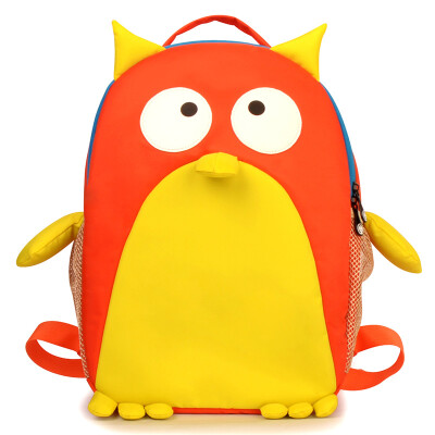 

Mr.P woodpecker kindergarten schoolbag 3-6 year old children bear the burden of large backpack orange