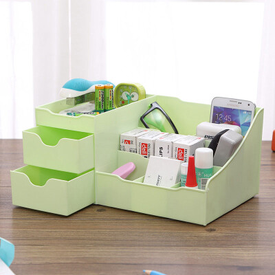 

EDO Cosmetics Storage Box Drawer Plastic Jewelry Storage Box Desktop Storage Box TH1160 Green