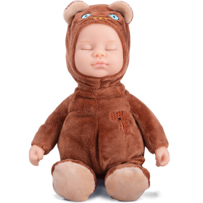 

BIEBER cute little bear plush toy sleeping doll simulation baby comfort doll doll doll coffee