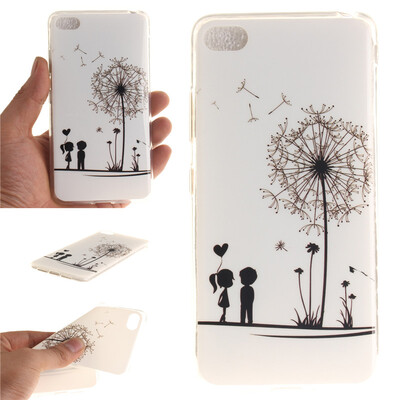 

Lovers&dandelion Pattern Soft Thin TPU Rubber Silicone Gel Case Cover for Lenovo S90-t