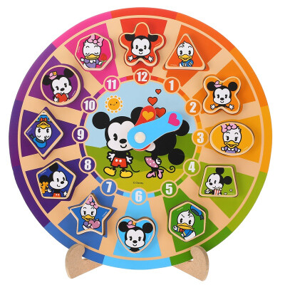 

Disney blockwork toys Mickey Digital Clock Wooden Imitation Toys 36DF2148