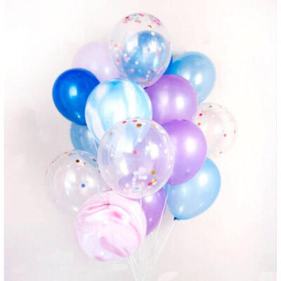 

Pop 12 Pcs Colorful Sequin Latex Balloon For Party Wedding Birthday Celebration