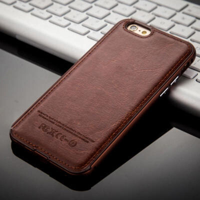 

For iPhone 5 5s 6 6s 6Plus Shockproof Hybrid Thin Leather Soft Back Case Cover