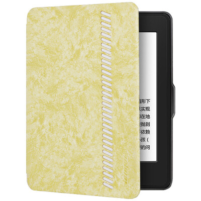 

Leopard (LEIMAI) Kindle 958 version of the protective cover / shell Kindle Paperwhite 1/2/3 electric paper book soft shell sleep protection jacket style series of light yellow