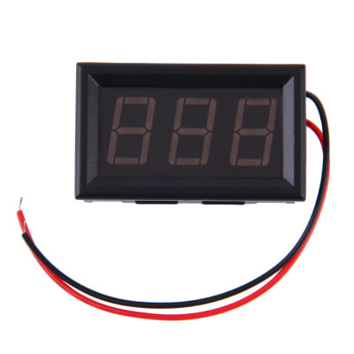 

Mini Digital Voltmeter 2.5-30V Red LED Vehicles Motor Voltage Panel Meter