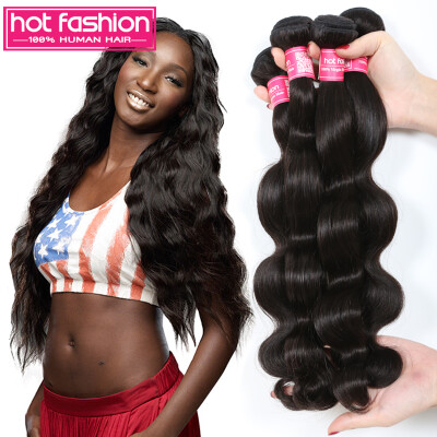 

Hot Fashion Hair Offical Store 7A Peruvian Virgin Hair Bundles 3pcs/lot Peruvian Virgin Hair Body Wave Unprocessed Human Hair Weav