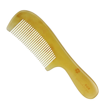 

Yu Mei Man horn comb custom lucky grass hand-polished smooth rounded gift combed girlfriend sent home to send friends BJ3-1 lucky grass section