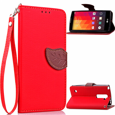 

Red Design PU Leather Flip Cover Wallet Card Holder Case for LG Magna