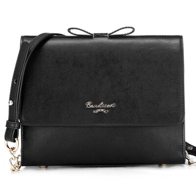 

Fashion style kangaroo BANDICOOT handbags new leather shoulder bag female Messenger bag chain package 0417 black