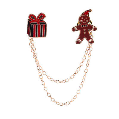 

Новый год Рождество Подарок Xmas Колобок Брошь Pin партия украшения