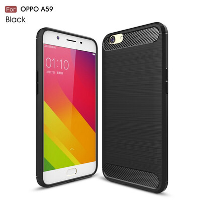 

Fivice OPPO F1SA59 case Luxury brushed carbon fiber TPU soft shell