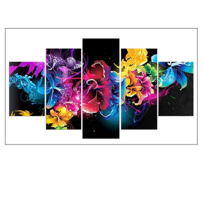 

UpperX 5D DIY Full Diamond Painting Resplendent Flower Embroidery Paint Cross Stitch Craft for Wall Decoration 45x95 cm