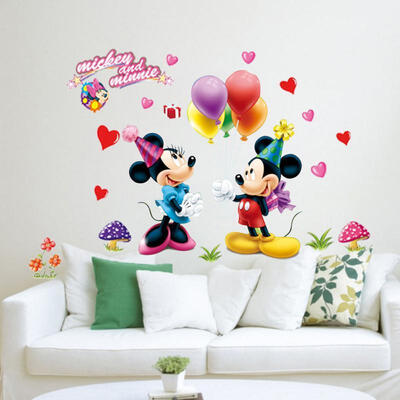 

Cartoon Dis Mickey Minnie Mouse Decals Wall Sticker Decor Kids Nursery uklxl
