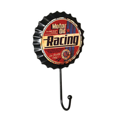 

UpperX New Retro Creative Beer Cover Hook"Motor Oil Racing"Character Personality Hook Dressing Room Clothes Hook Pendant
