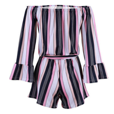 

Womens Holiday Playsuit Mini Shorts Jumpsuit Summer Beach Casual Rompers Dress