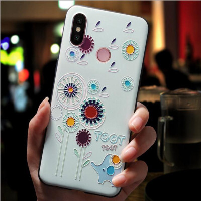 

Phone cases For Xiaomi5X For Redmi 5 Plus covers Silicone Soft TPU 3D Emboss Patterned Fitted cases